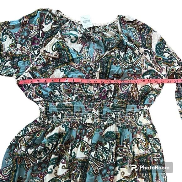 NWT Kate and Sam Paisley dress size XL - Picture 5 of 9